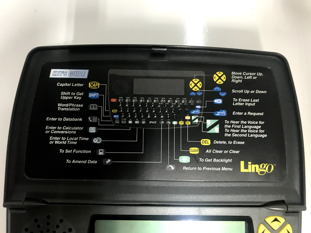 Lingo 10 Talk Language Talking Translator Handheld Case English Spanish +