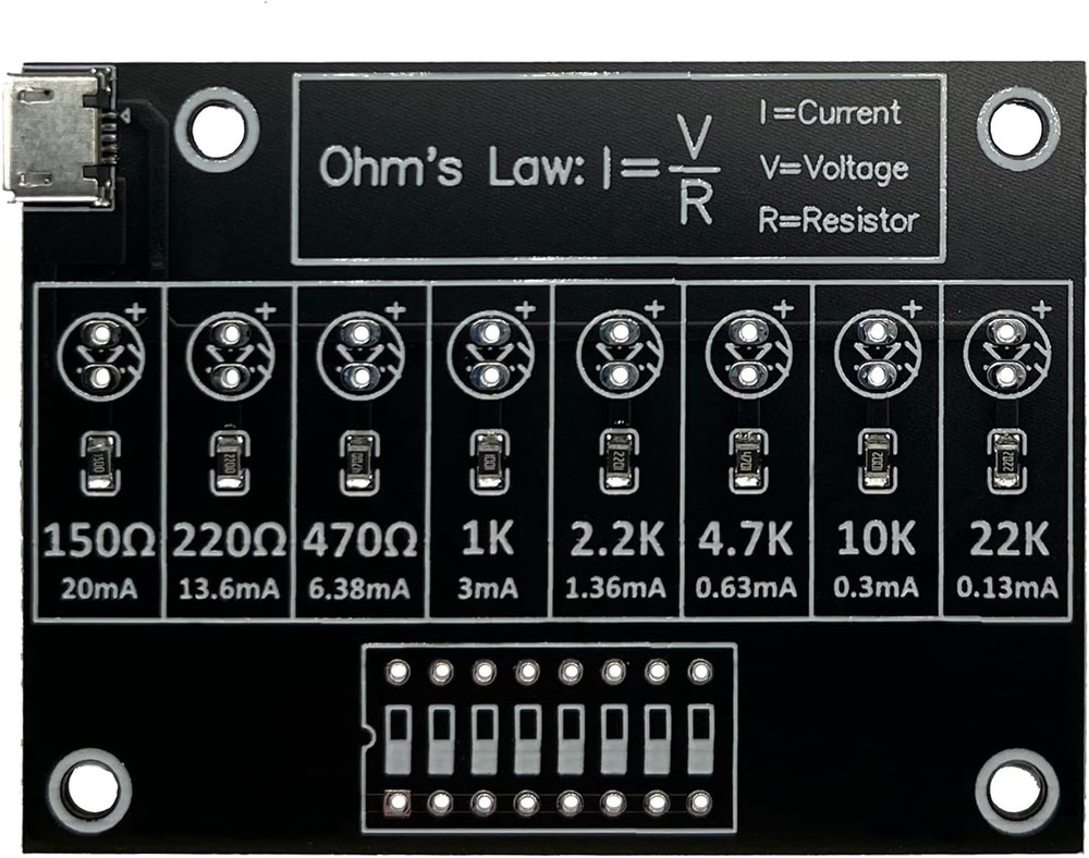 Soldering Practice Kit DIY Practical Electronic Circuit Project Resistor Trai...