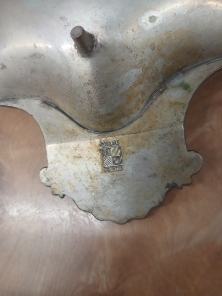 Silverplate Shell Footed Dish Sheffield England 1700-1800 Reproduction Design