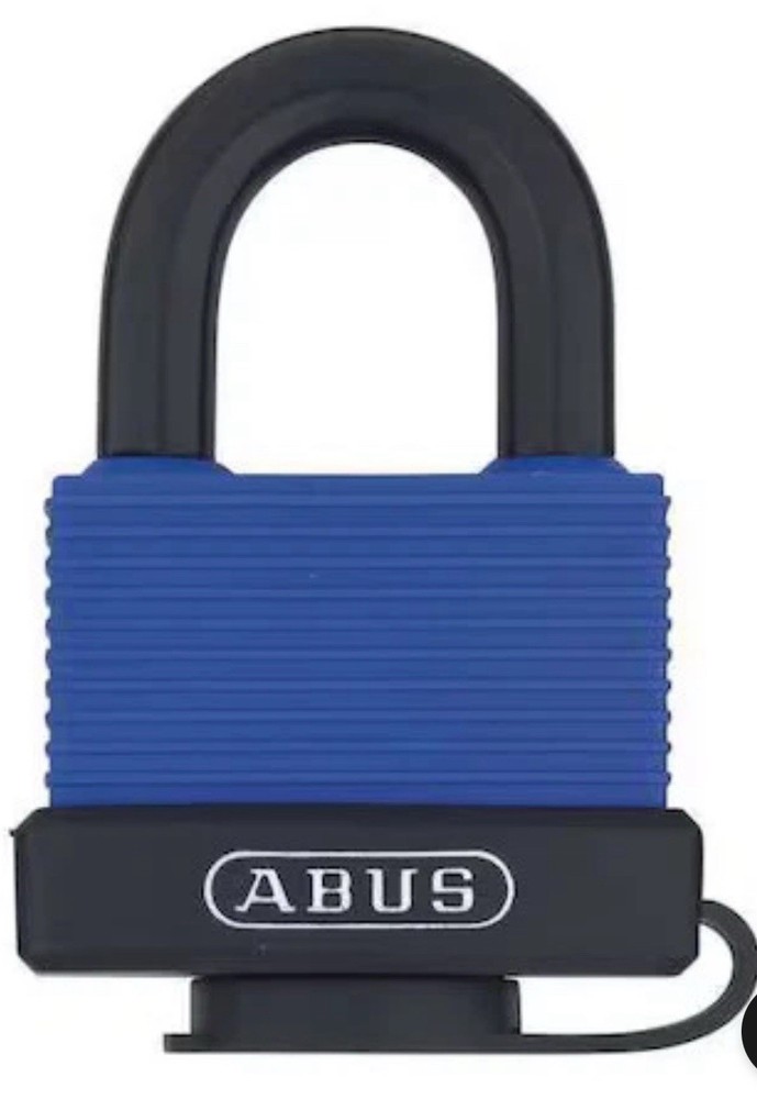 Abus 70Ib/45 Ka Padlock, Keyed Alike, Standard Shackle, Rectangular Brass Body,