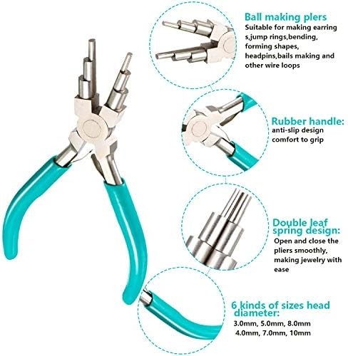Jewelry wire bending bail making pliers tool