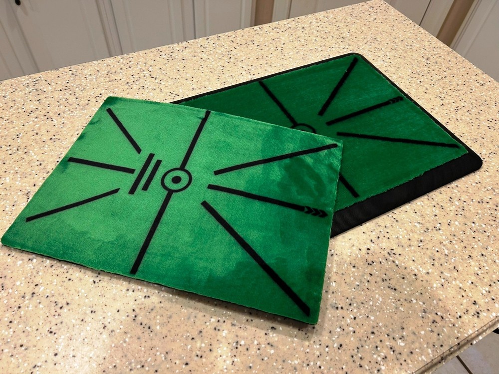 NEW! Golf Swing Path Hitting Mat & Wekin Adjustable Two-Way Golf Putter (Bundle)