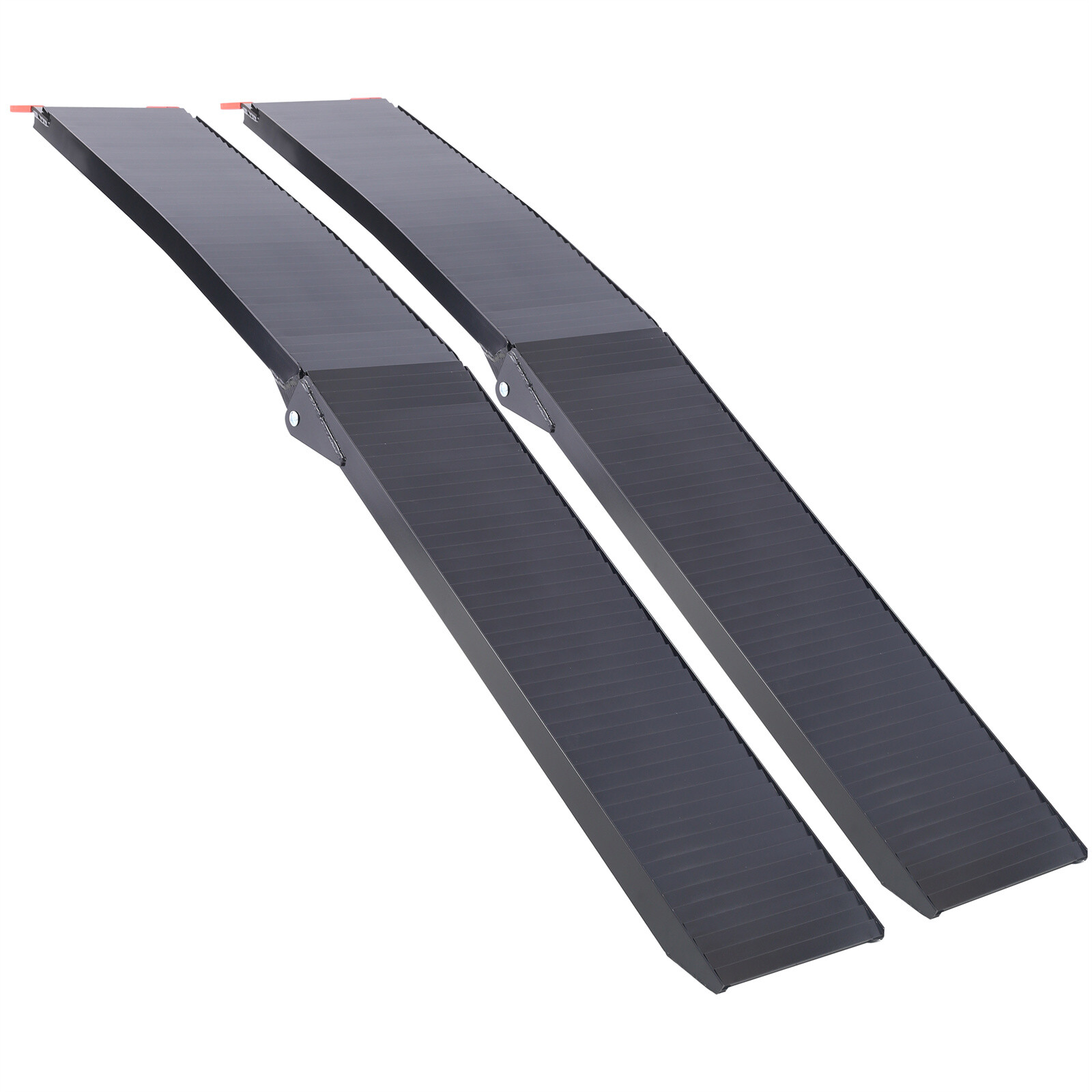 2pcs 80-Inch Aluminum Ramps 1500 lbs Folding Loading Ramps for Truck Lawn Mowers