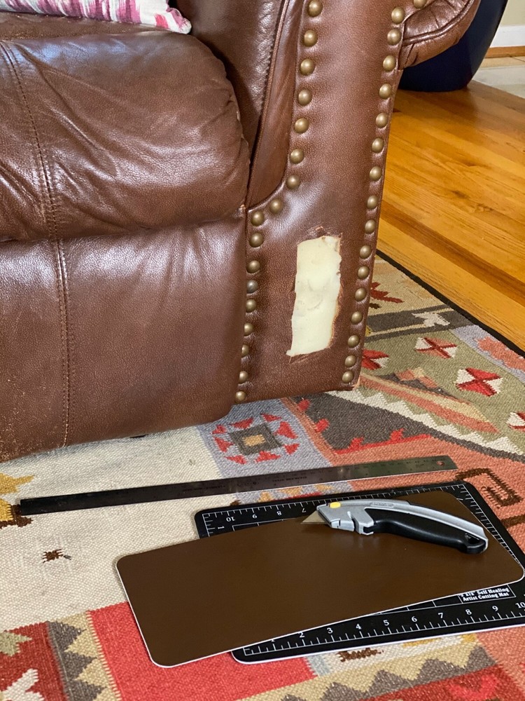 Match 'N Patch Realistic Brown Leather Repair Patch