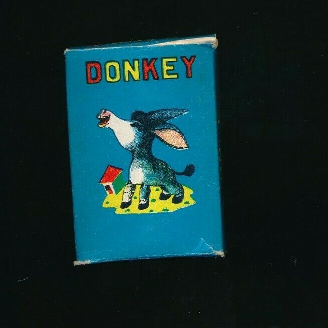 1950s 1960s Educational Learning Beginning Sounds Donkey Card Game