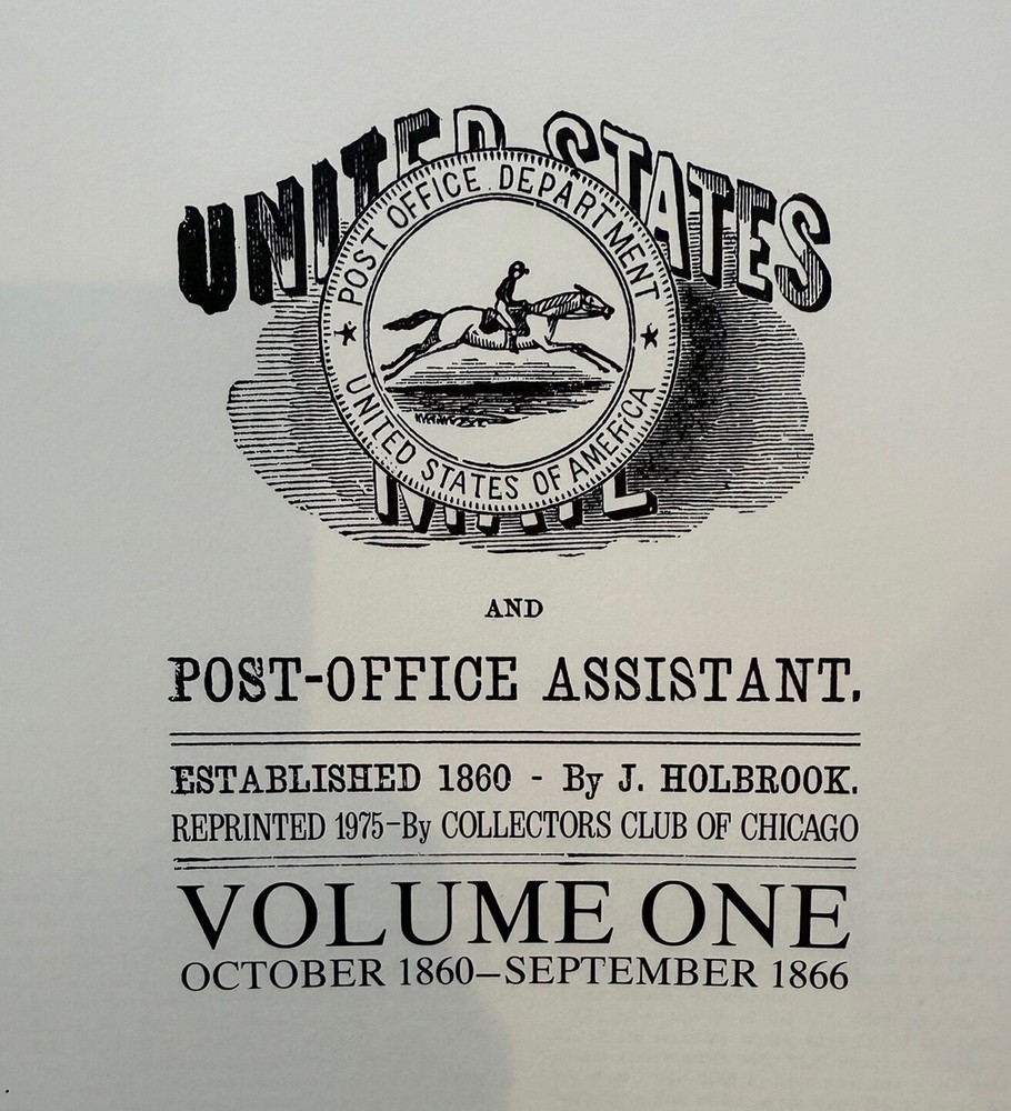 NEW PERFECT SET w/SLIPCASE - HOLBROOK UNITED STATES MAIL & POST OFFICE ASSISTANT