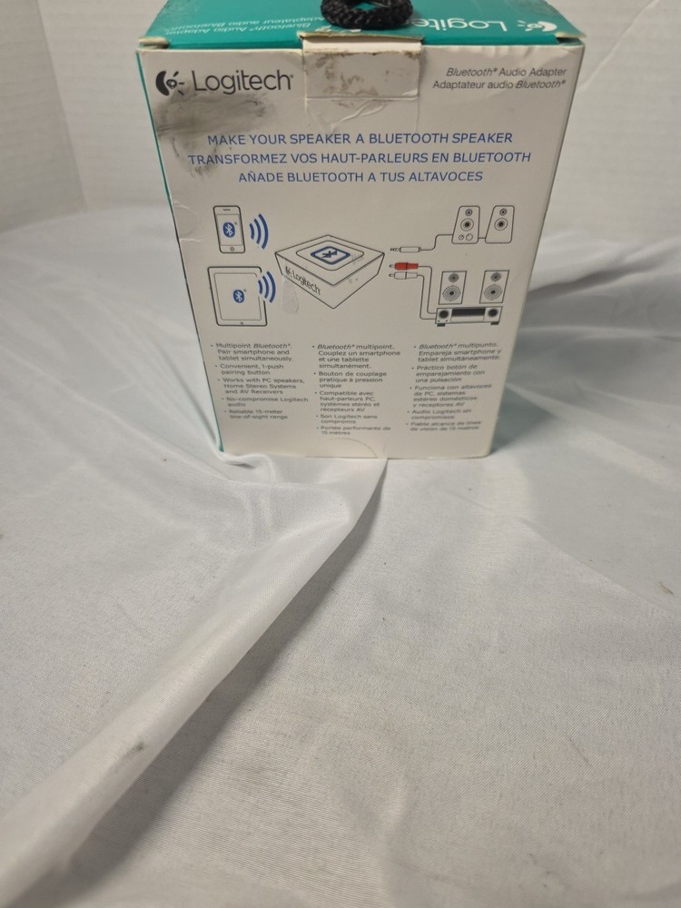 Brand New Logitech Bluetooth Wireless Audio Adapter Receiver