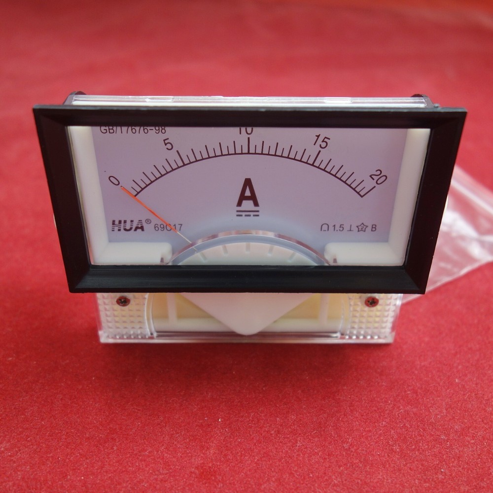 1PC DC 0-20A Analog Ammeter Panel AMP Current Meter 69C17 69C9 direct Connect