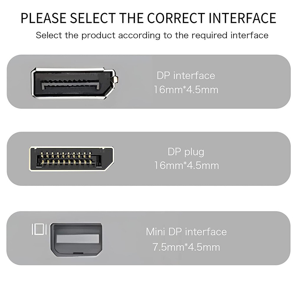 Displayport DP Female Coupler Adapter Convertor for DP Cable Extension Transfer