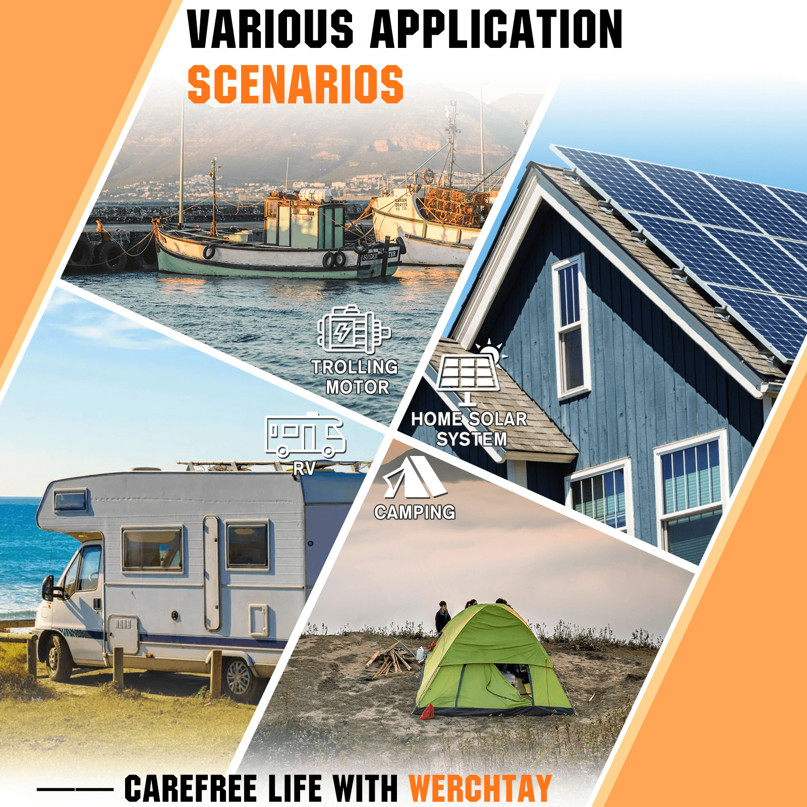 12V 100Ah LiFePO4 Lithium Battery 15000+ Deep Cycle For RV Marine Solar Off-grid