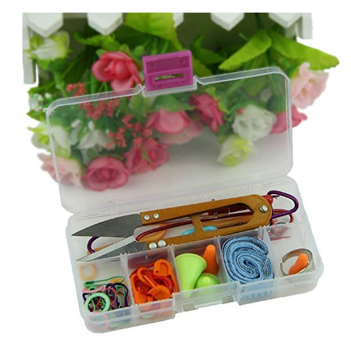 New Basic Knitting Tools Accessories Supplies With Case Knit Lots Kit