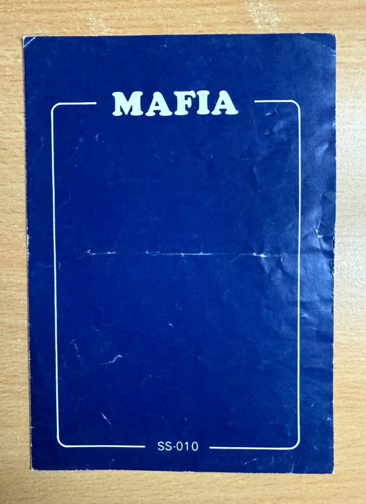 MAFIA - ATARI 2600 Instruction Manual
