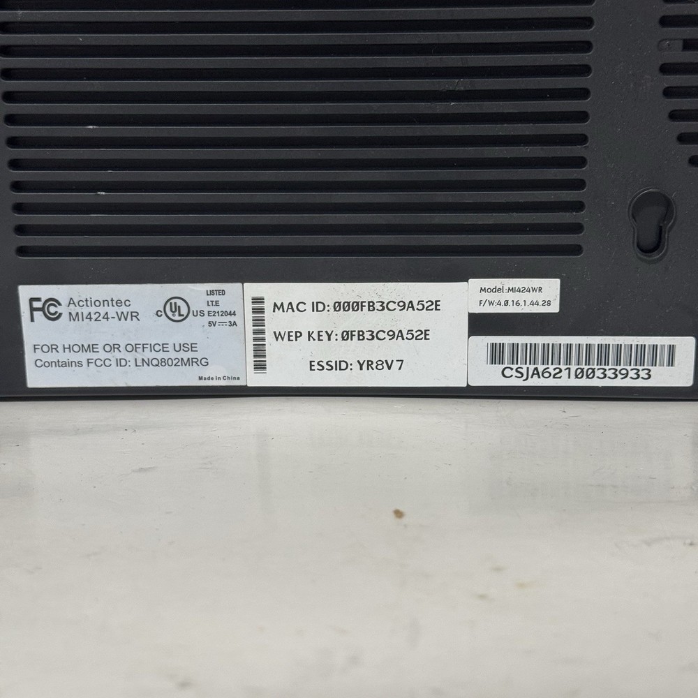 Actiontec Router Model M1424-WR Verizon Fios Multiple Stream Tested! EUC
