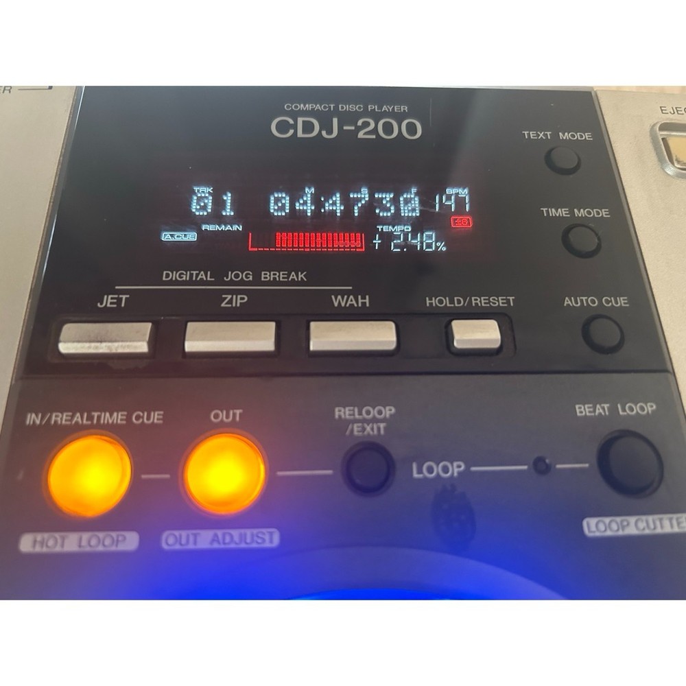 Pioneer CDJ-200 Digital DJ Turntables CD MP3 set working tested!