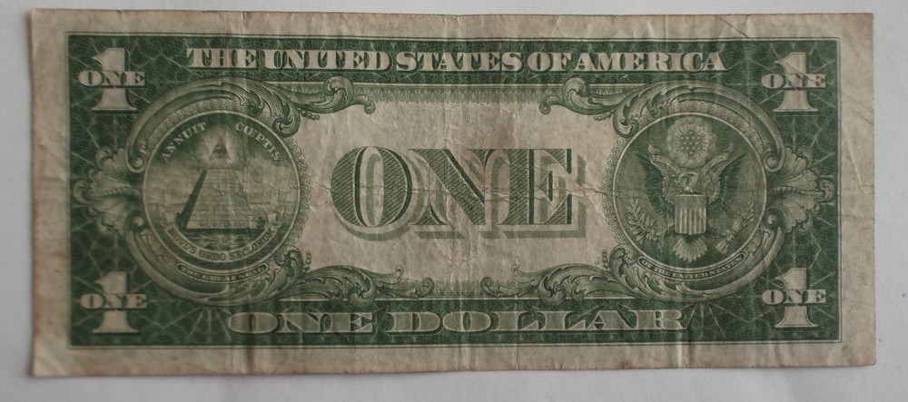 💎 RARE 1935 $1 One Dollar DOUBLE DATE Silver Certificate