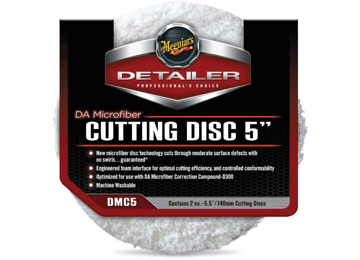 Meguiar's DMC5 5" DA Microfiber Cutting Discs (2-Pack)