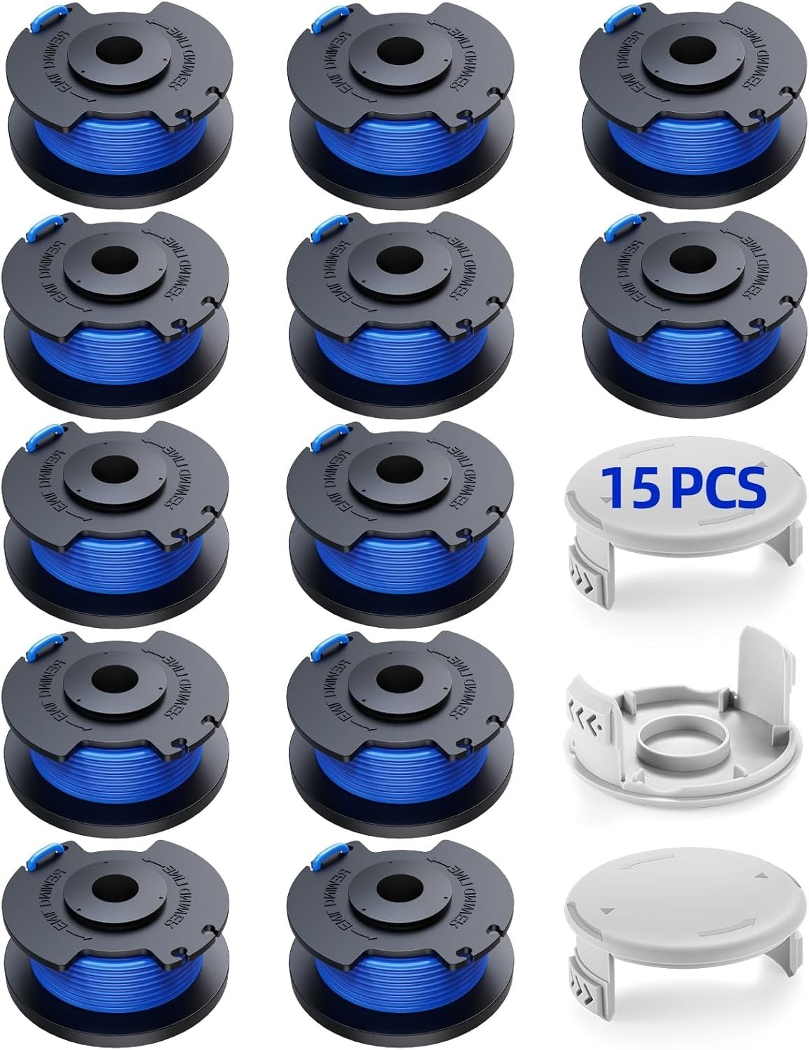 15 Pcs Weed Wacker String Replacement for Ryobi One+ 18V AC14RL3A, .065'' String