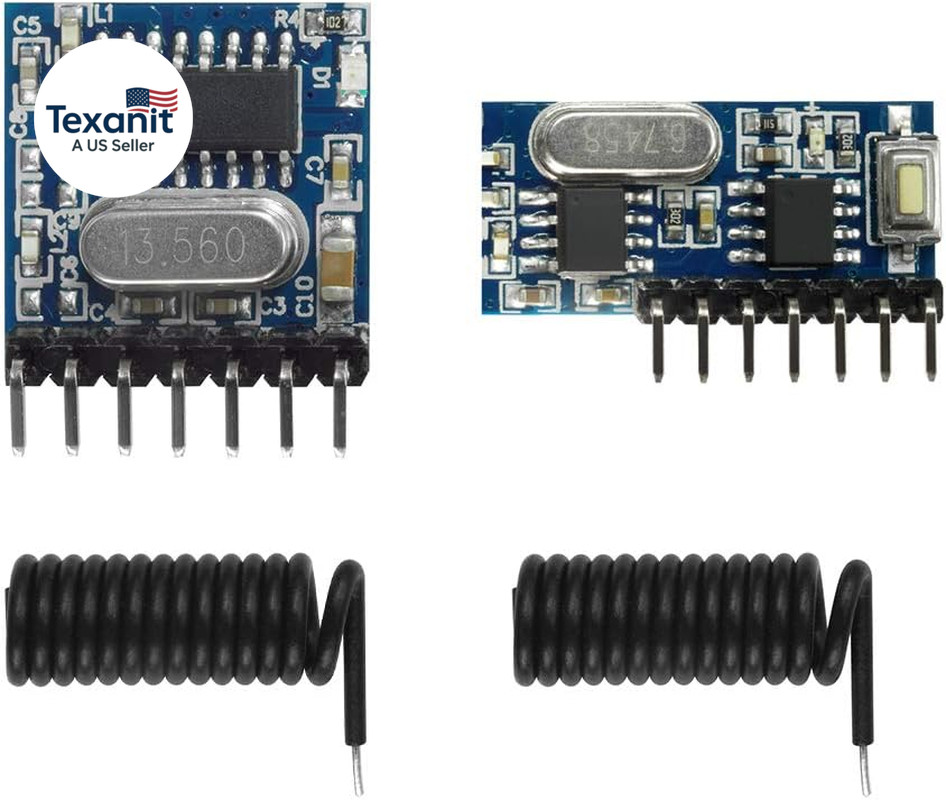 Wireless 433Mhz RF Module Receiver and Transmitter Remote Control Built-In Learn