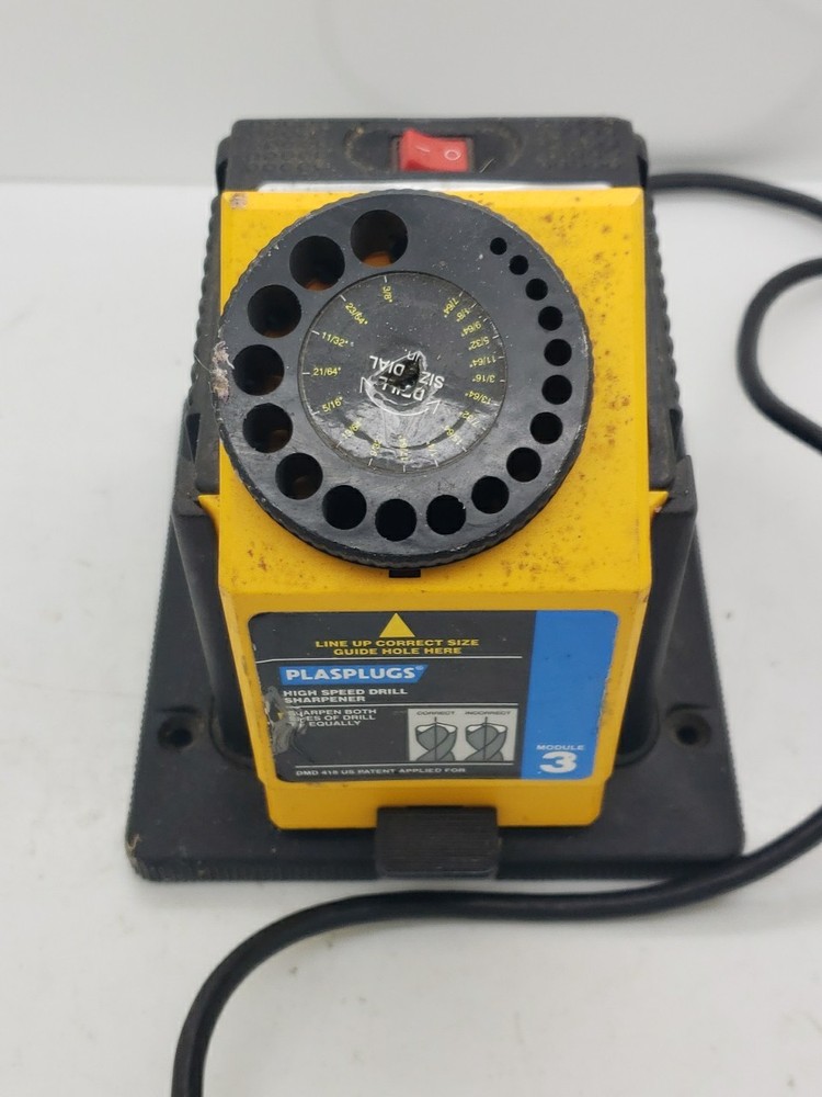 Plasplugs Sharpener Unit w/ Knife Scissor Sharpener Module DCS407 Tested Working