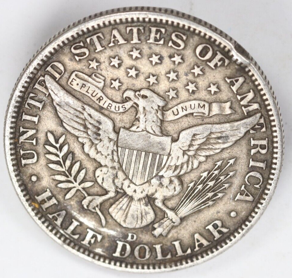 1915-D Barber Half Dollar 50c Nice Date