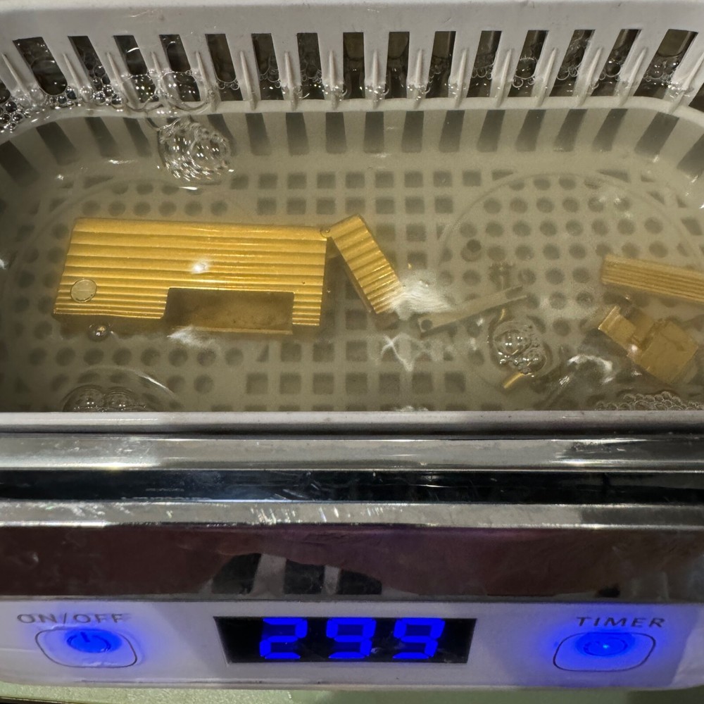 Rare Dunhill Lighter Gold Stripe Pattern-Ultrasonically cleaned_Working