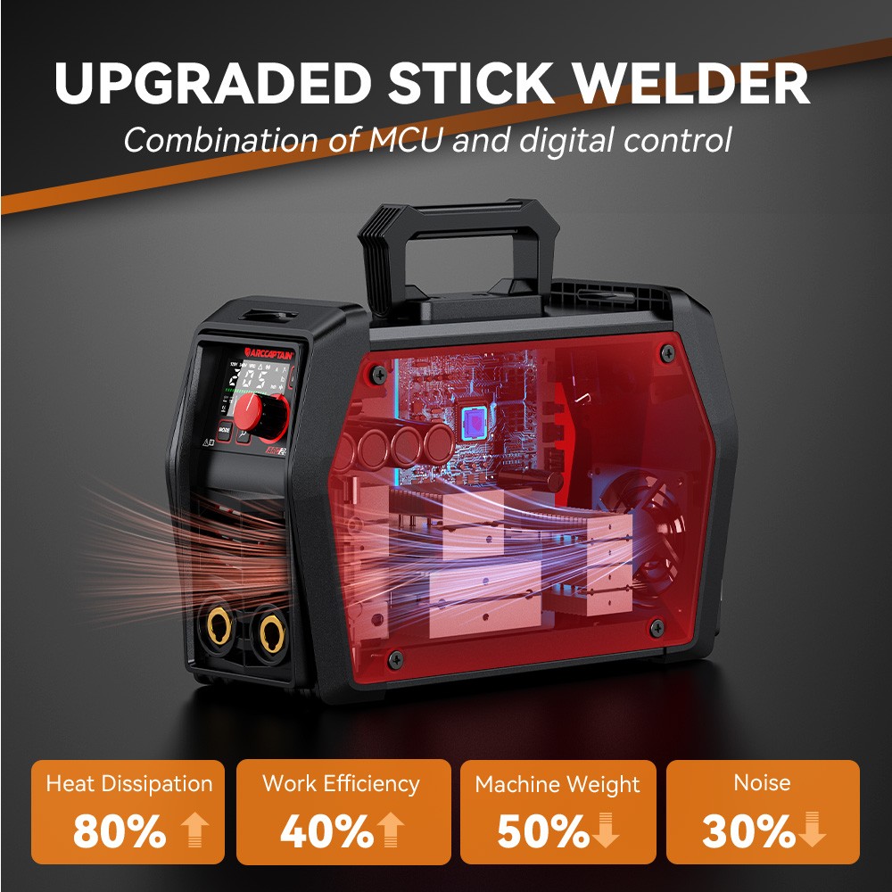 2026 ARCCAPTAIN iControl ARC205 Pro Stick Welder APP Control 205Amp ARC/Lift TIG