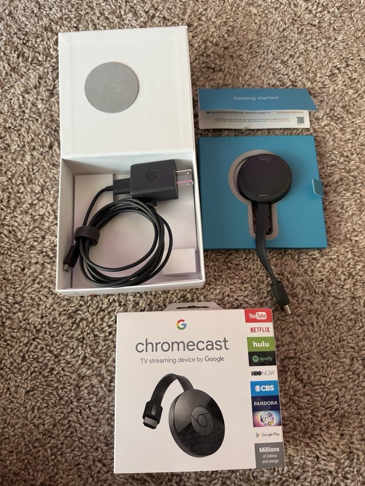 Google Chromecast (3rd Generation) US Power Adapter with Box Model NC2-6A5 & Box