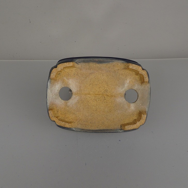 Tokoname Hattori Small Rectangular Bonsai Pot Glazed Used