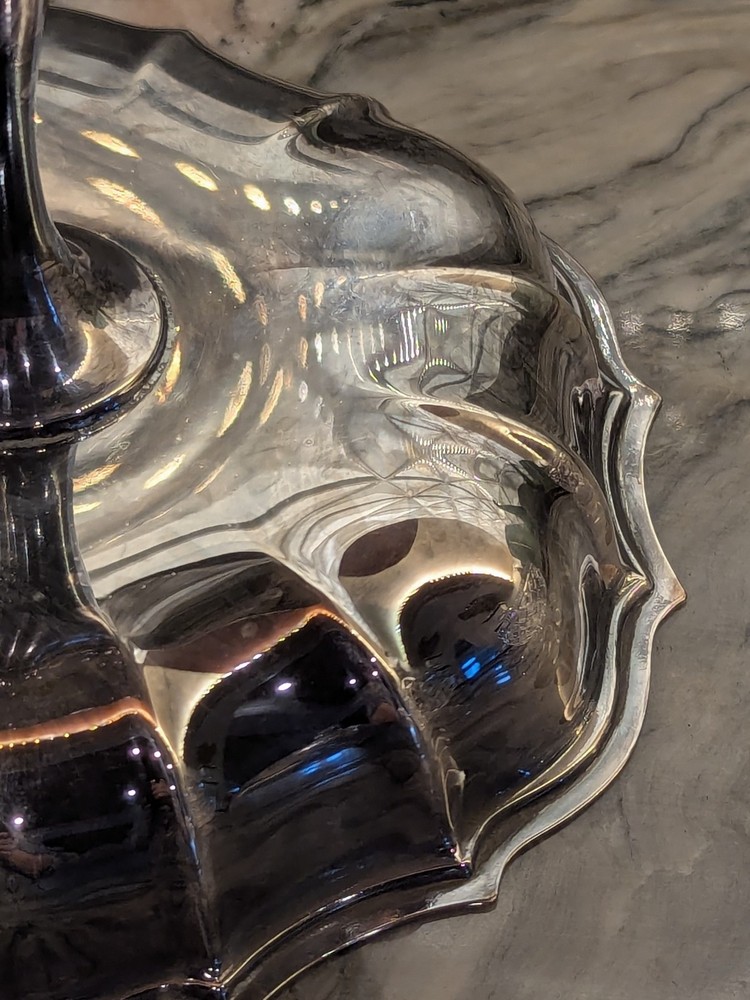 Chippendale International Silver Compote Pedestal Bowl Signed c1930's