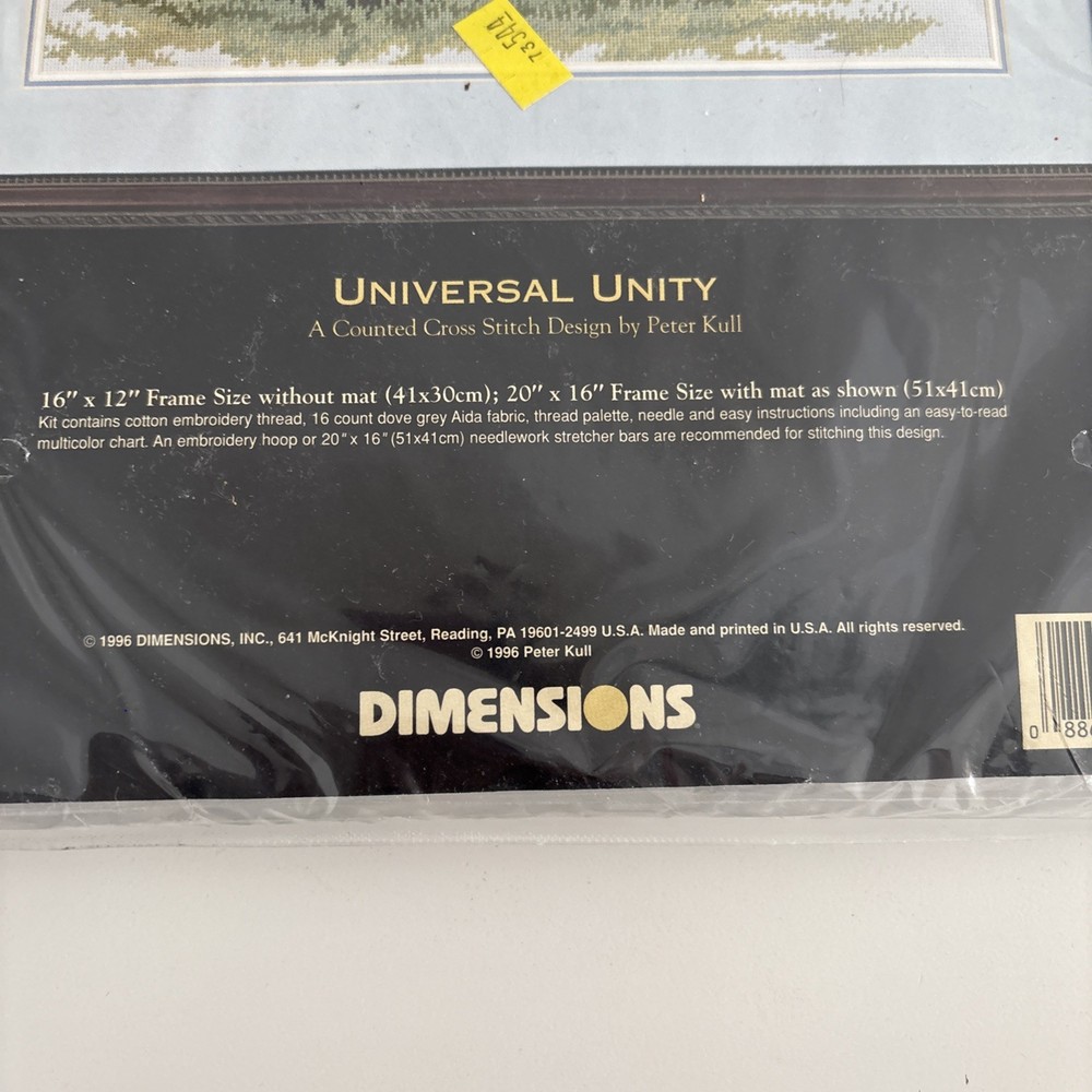 Dimensions The Gold Collection Universal Unity Cross Stitch Kit 1996 Sealed