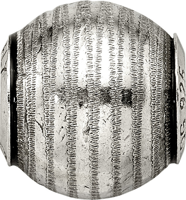 Silver Reflections Grey Laser Cut Bead QRS2307