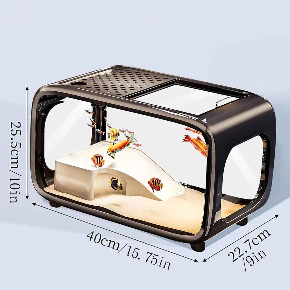 Smart Ecosystem Fish Cister with Auto Feed Function for Fish&Marine Animals HIPS