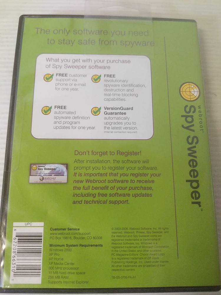 Webroot Software Spy Sweeper Service Desk Edition ~ #175b