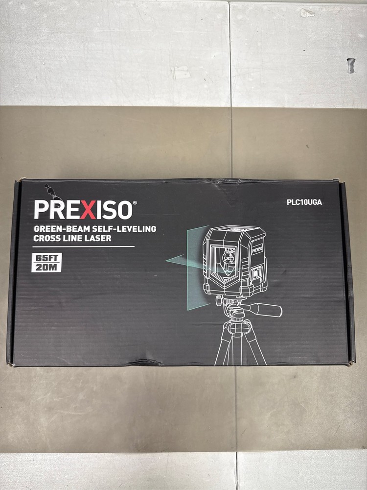 PREXISO Laser Level with Tripod, 65Ft Self Leveling Cross Line Level, PLC10UGA