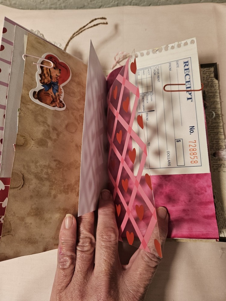 Handmade Valentine's Day Junk Journal/ Memory Keeper