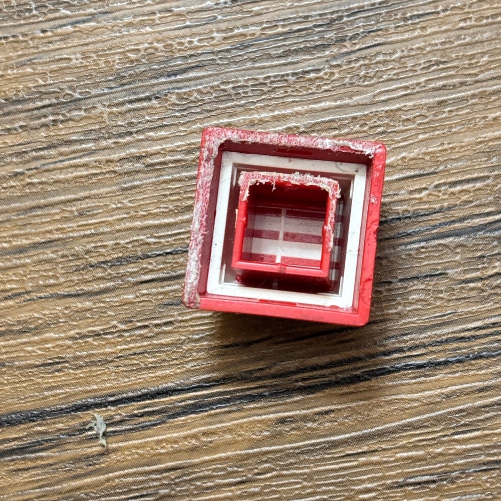 Vintage "PANIC" Red Button Keycap Keyboard Novelty Item Plastic