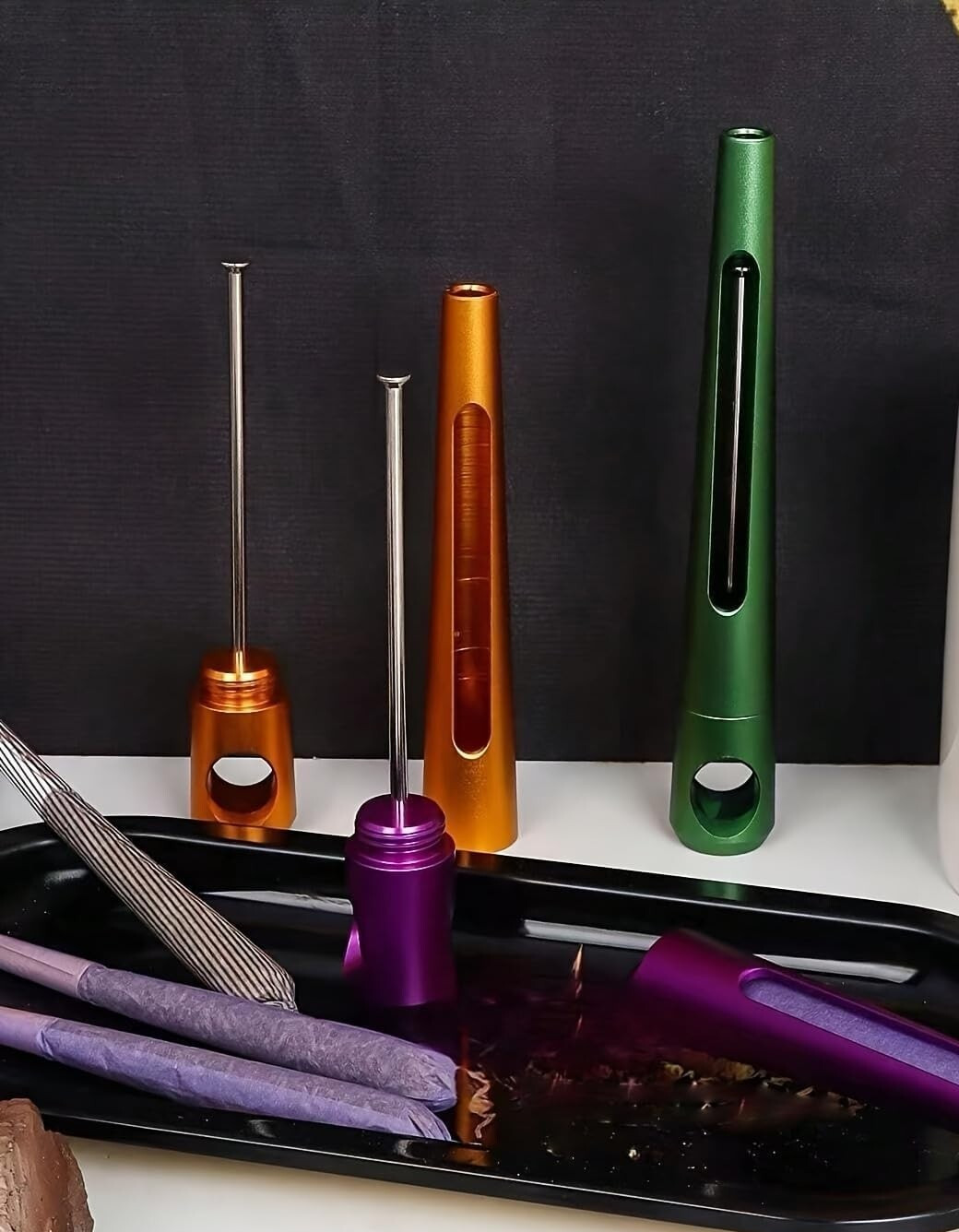 Metal Cone Pre Roller, Colorful Aluminium Alloy Cone Rolling Tool, Portable