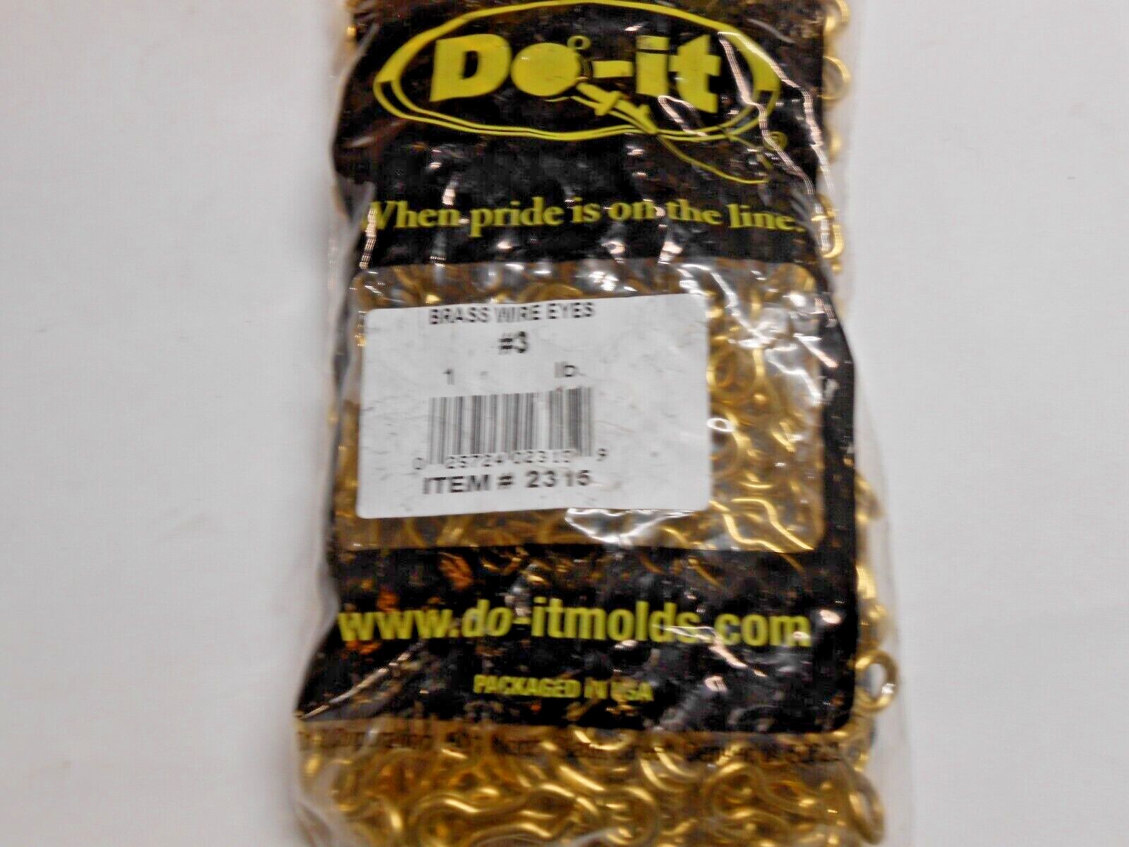 Do-It Brass Wire Sinker eyes Choice of # 1, 2 or 3 sold by 1 pound bags