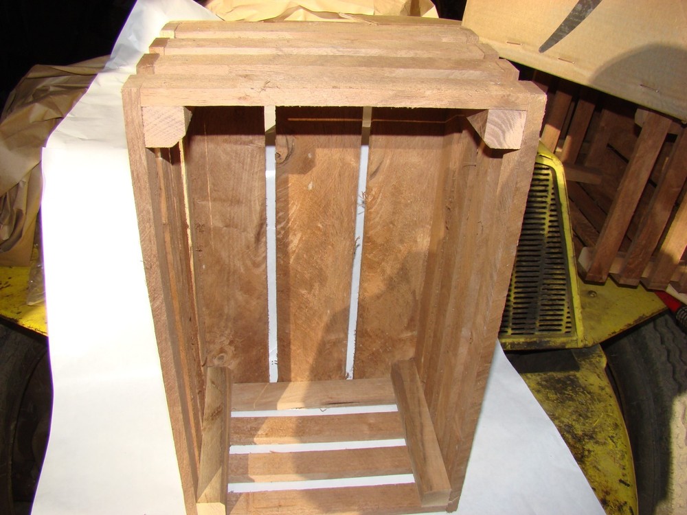 1/2 Bushel Black Walnut Decorative Crate