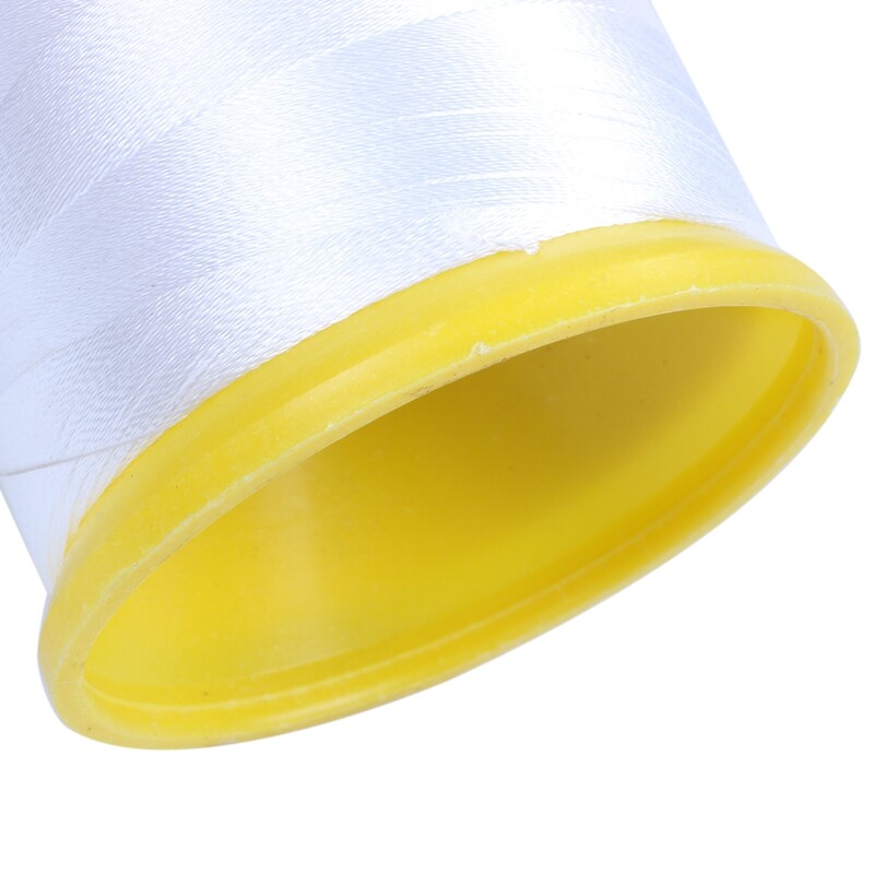 White Embroidery Thread Cones， 5000M Polyester Filament