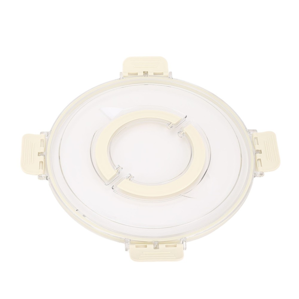 6 Compartment Compact Rotating Snack Tray Storage Container 360° Rotatable