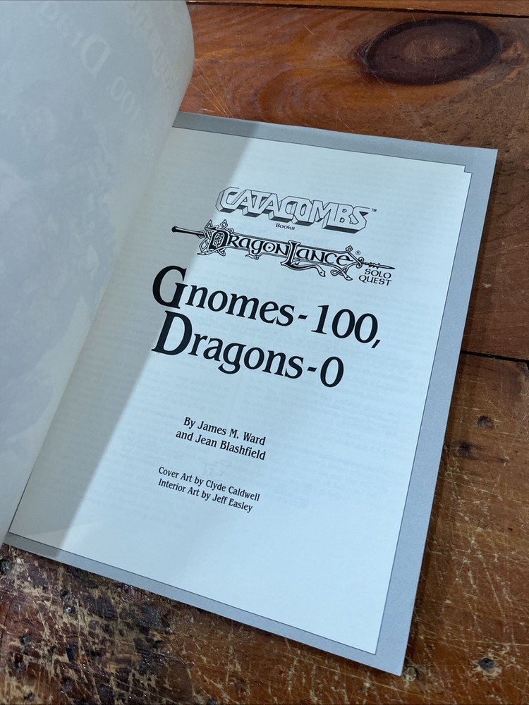 TSR Dragonlance Gnomes-100, Dragons-0 VG