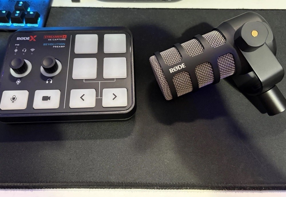 Rode Streamer x Audio Interface 4K Capture Card And Rode PodMic READ DESCRIPTION