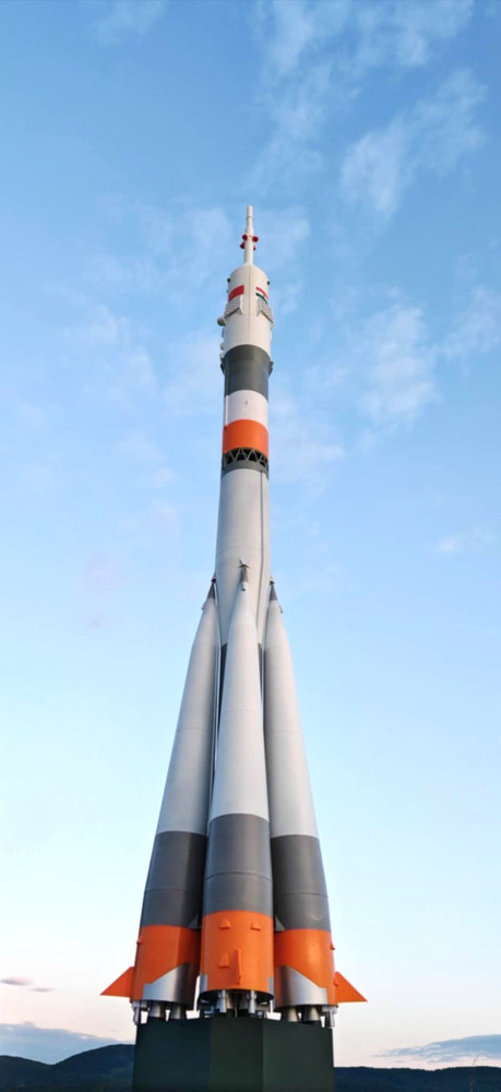 Soyuz 2.1a MS-23 Russian Model Spacecraft