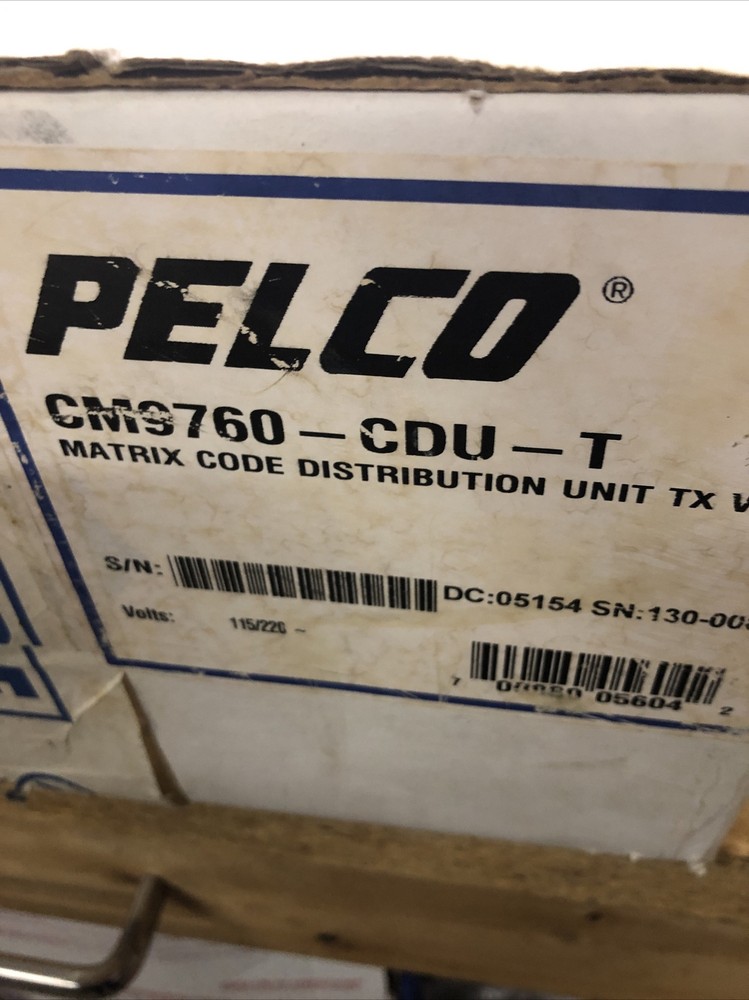 Pelco CM9760-CDU-T Matrix Code Distribution Unit TX VER 16CH NEW SEALED!