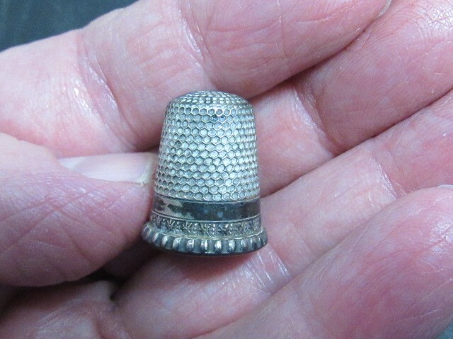 vintage sterling silver thimble