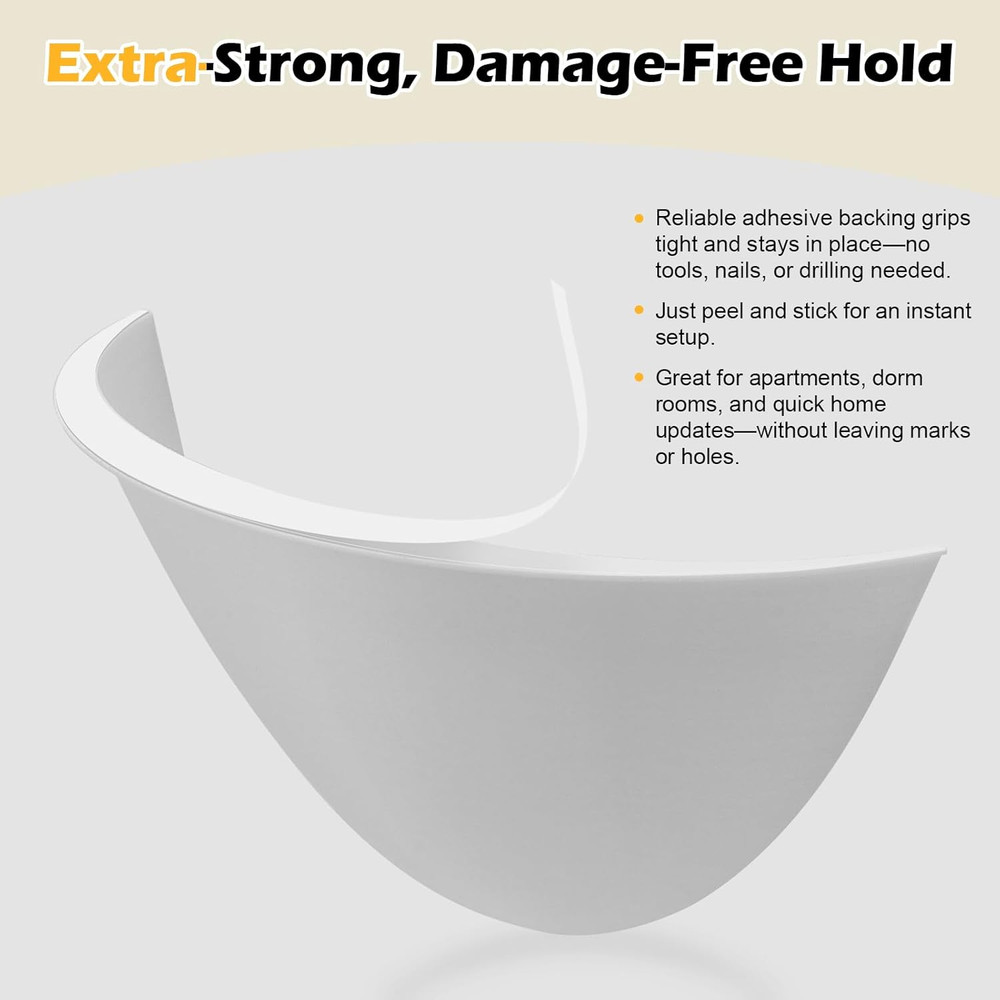 4-Pack Stick-On Half Shades Recessed Ceiling Lights Glare Blocker Light Diffuser