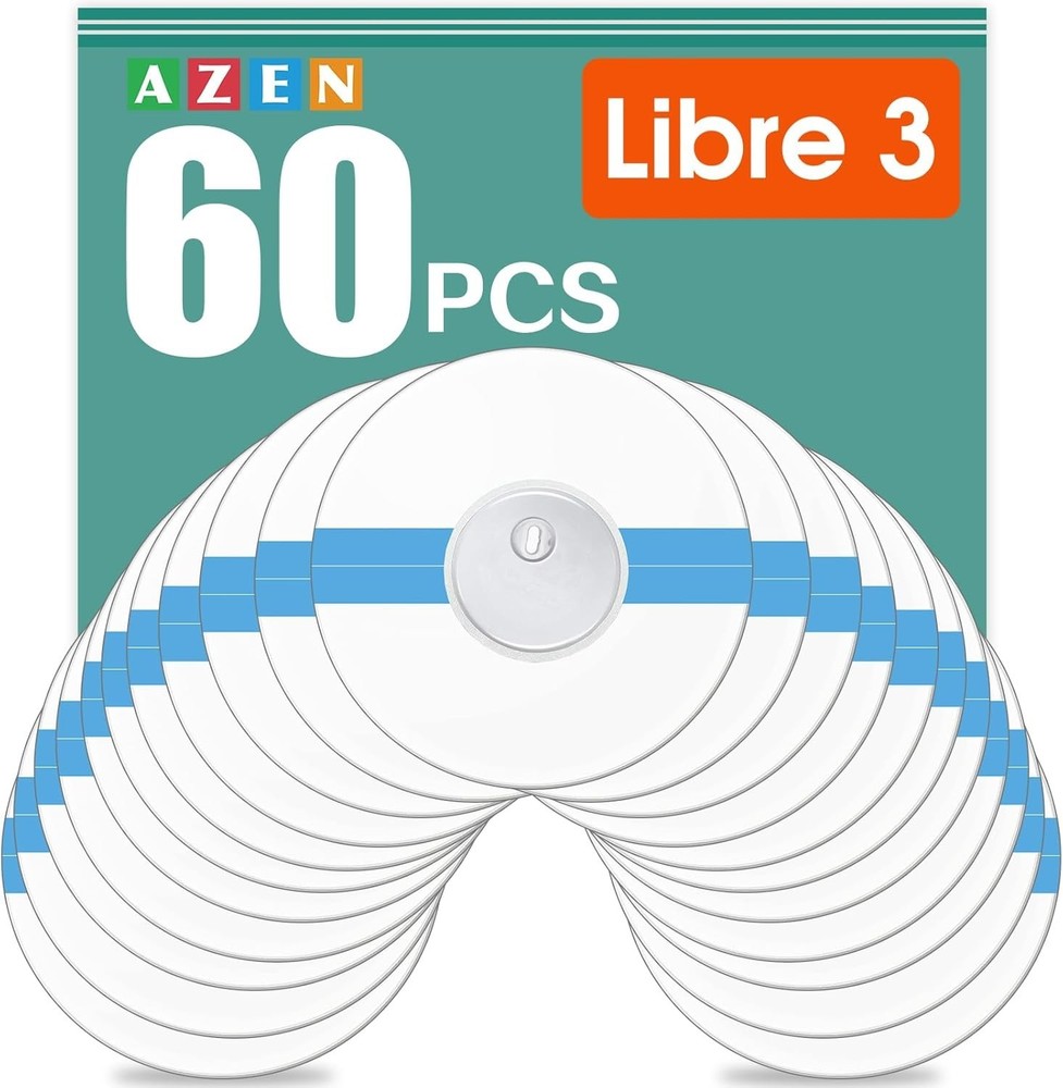 60 Pack Freestyle Sensor Covers for Libre 2/3 Waterproof Sensor Patches Adhesive