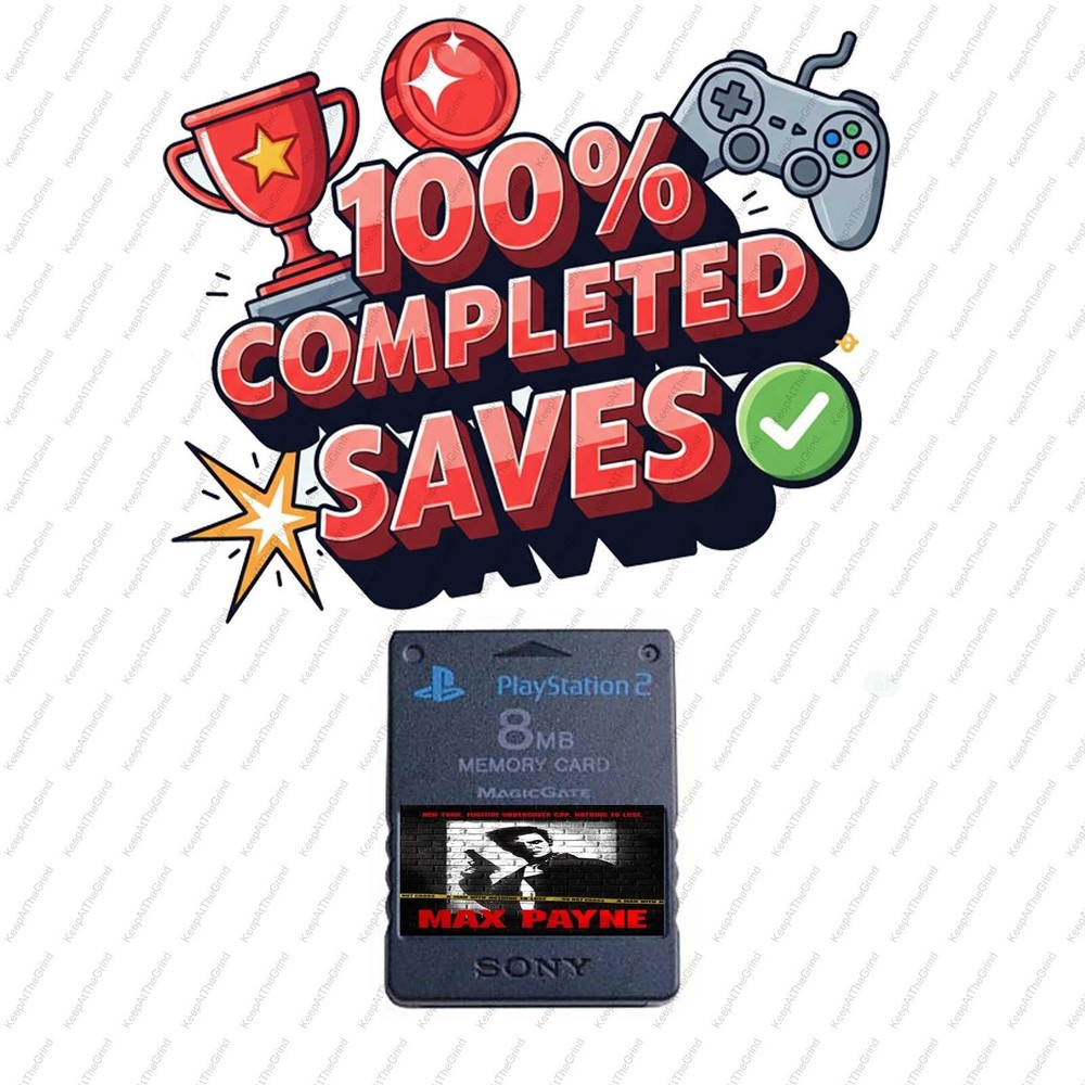 Max Payne Official Memory Card Unlocked Saves