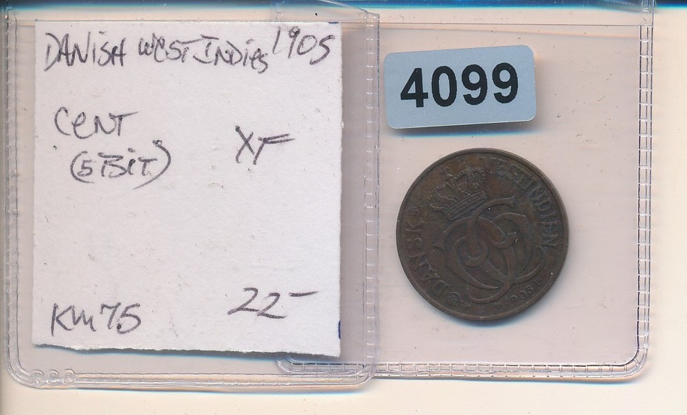 DANISH WEST INDIES - 1905 -CENT - #4099